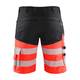 BLÅKLÄDER Highvis shortsit stretch musta/huomiopunainen